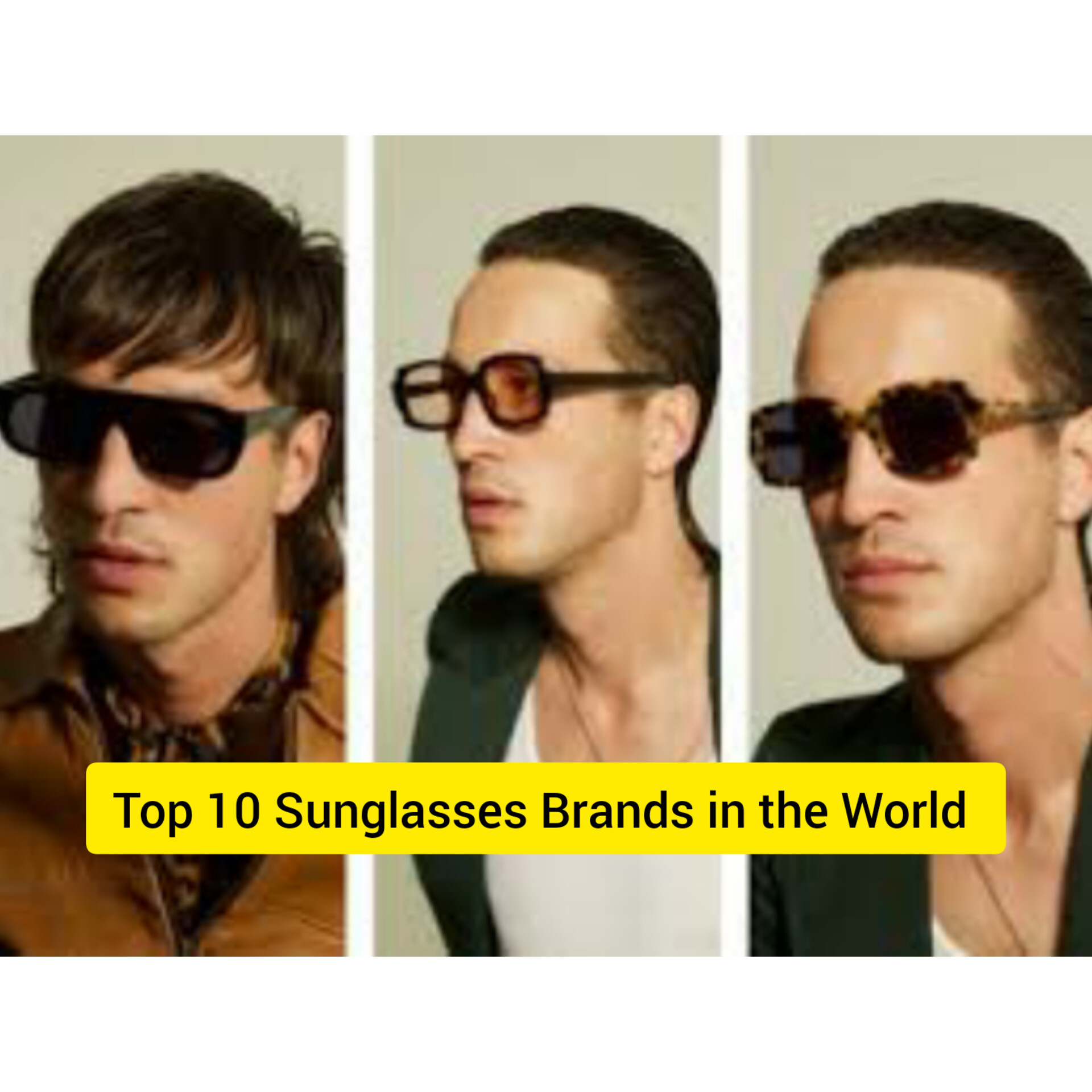 TOP 10 Famous SUNGLASSES BRANDS IN THE WORLD